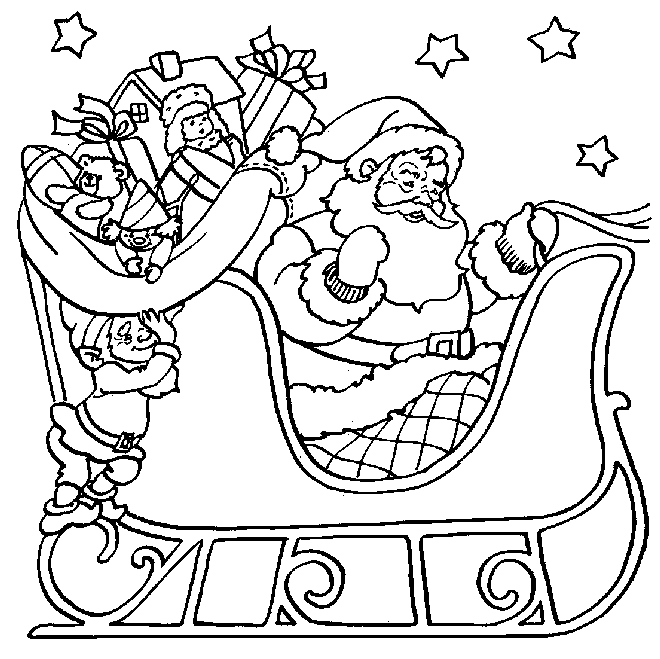 xmas coloring pages - photo #9