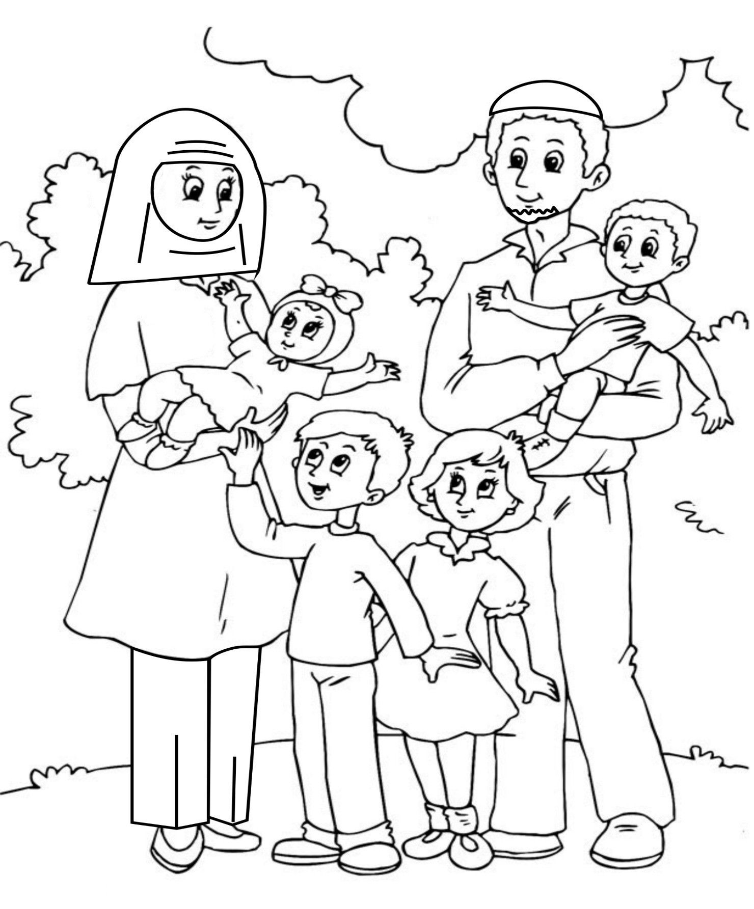 Family Coloring Pages | Coloring Kids