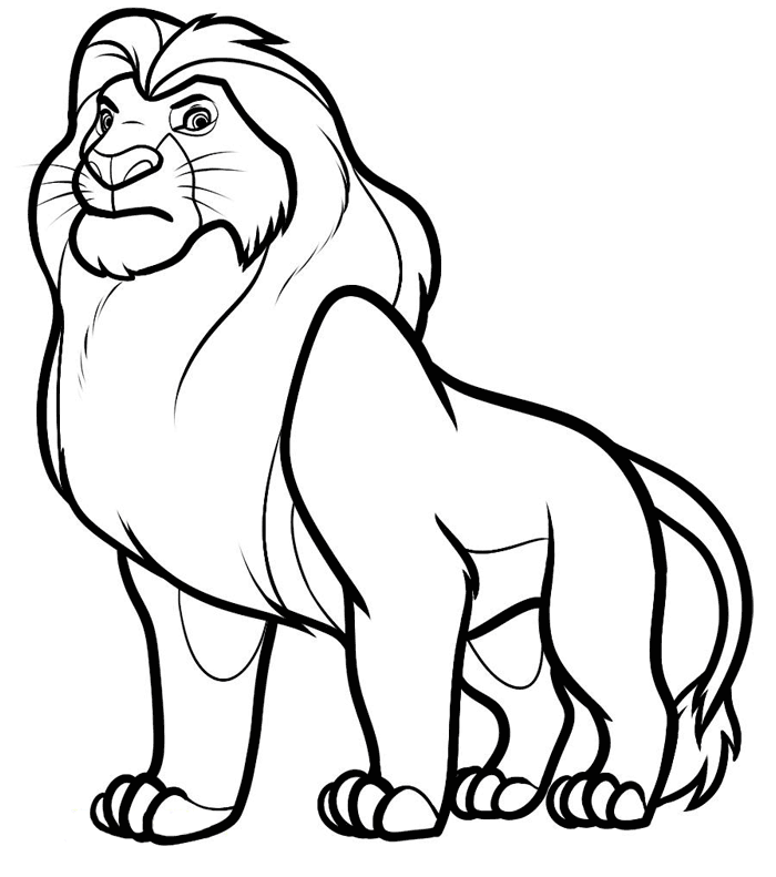 Lions Coloring Pages Coloring Kids