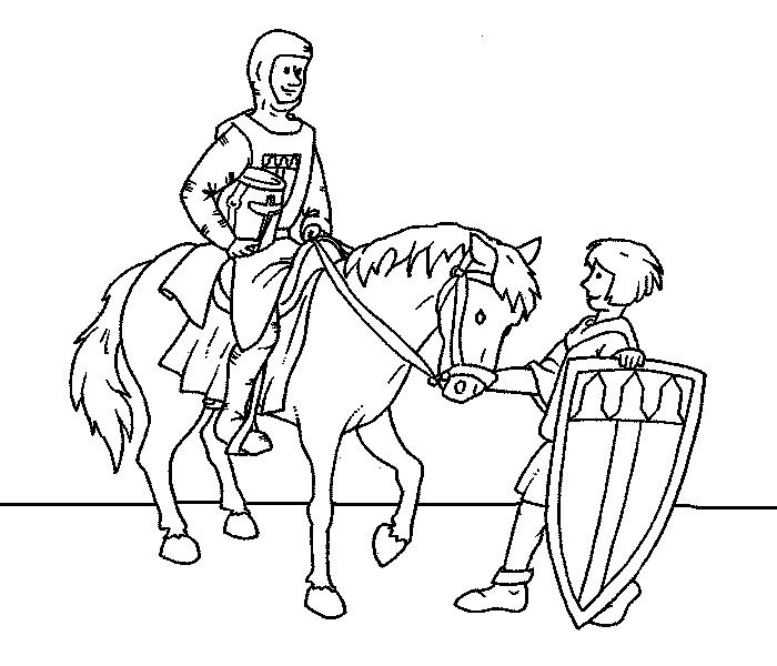 Middle-Ages-coloring-page-4 Coloring Kids - Coloring Kids