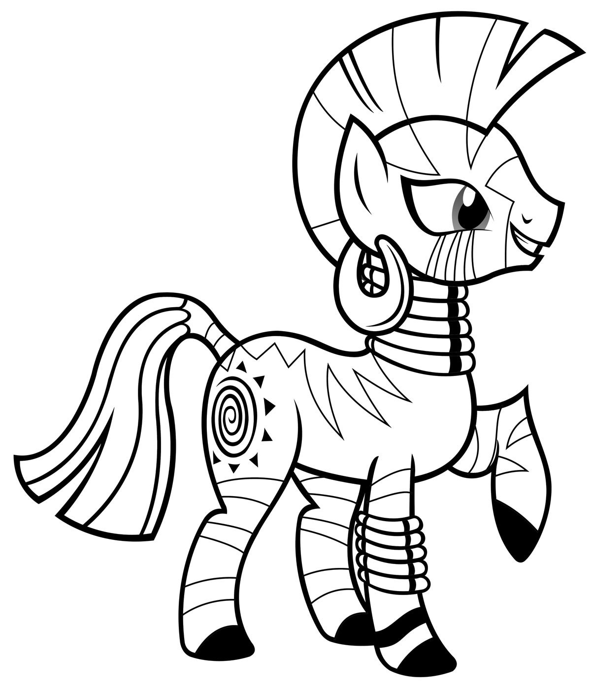 free coloring pages for kids my little pony