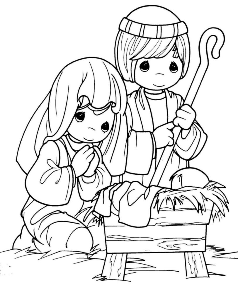 nativity coloring pages children - photo #16