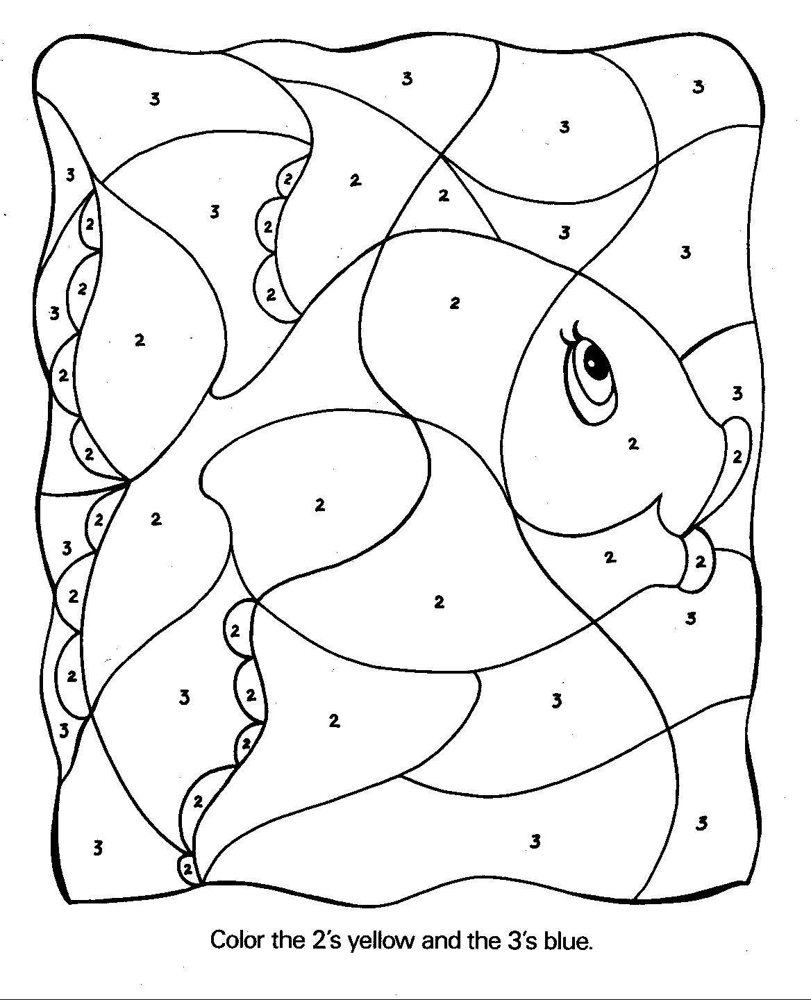 Number Coloring Pages (6) | Coloring Kids