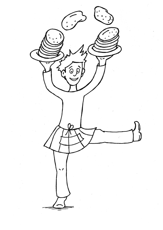 pancake day printable coloring pages - photo #34