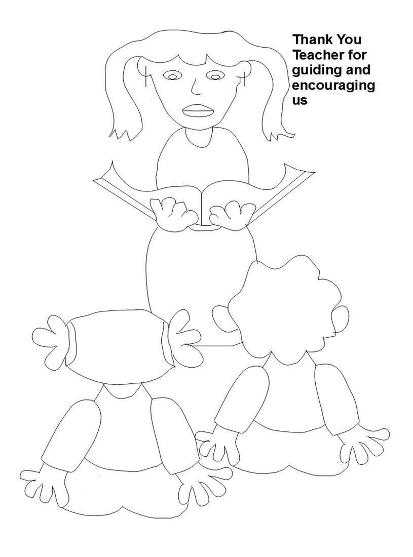 teachers day coloring pages - photo #25
