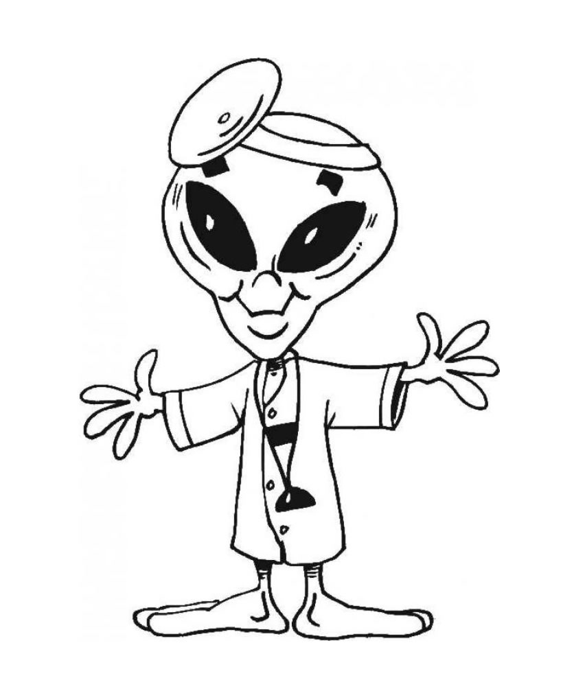 ufo coloring pages for kids - photo #45