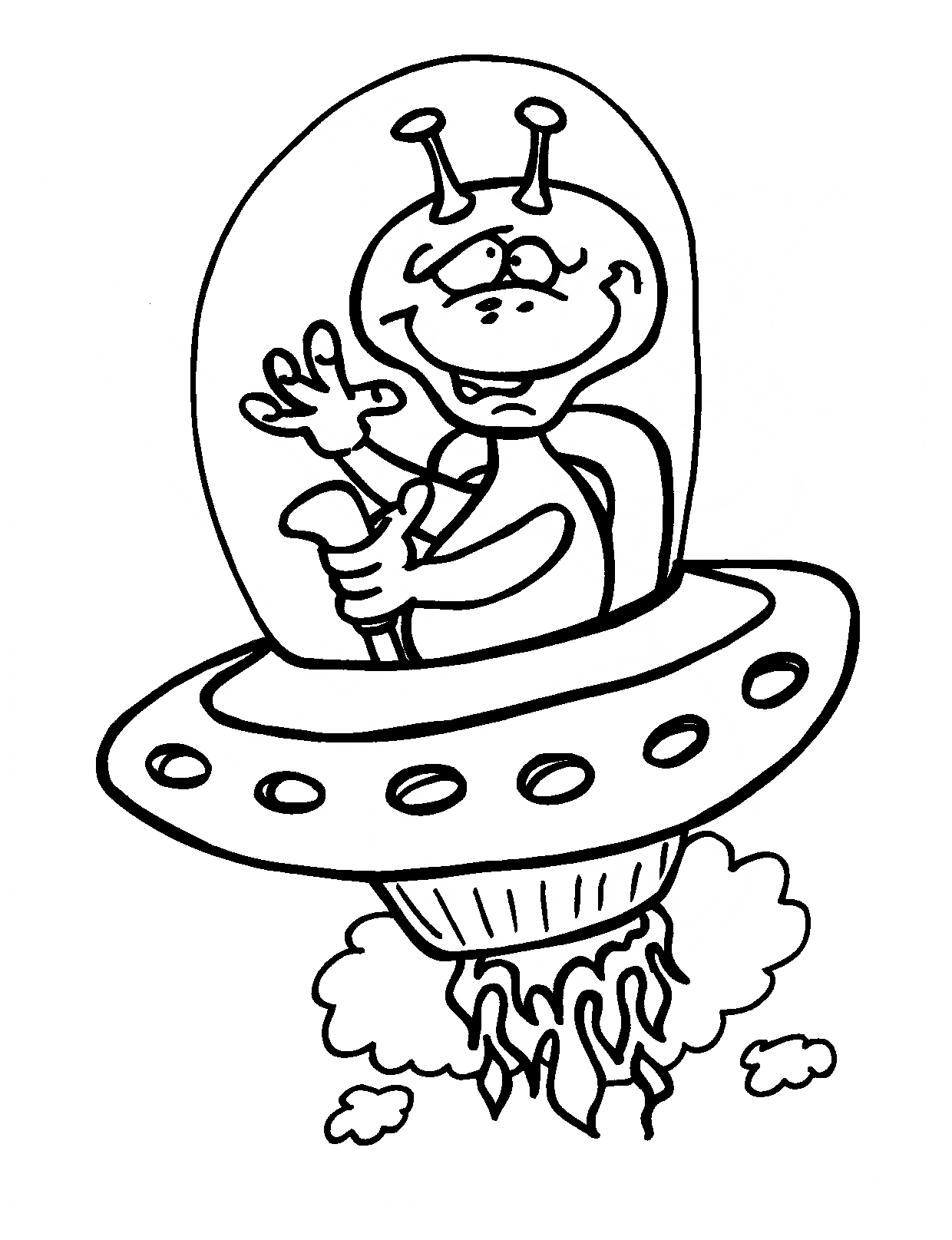 ufo coloring pages for kids - photo #37