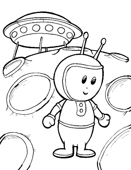 ufo coloring pages for kids - photo #13
