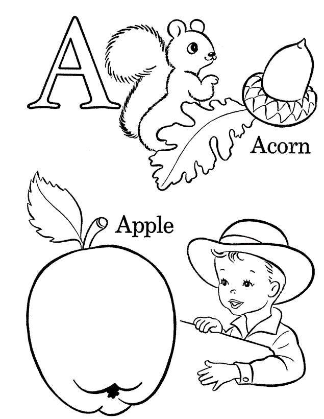 Alphabet Coloring Pages - Coloring Kids - Coloring Kids