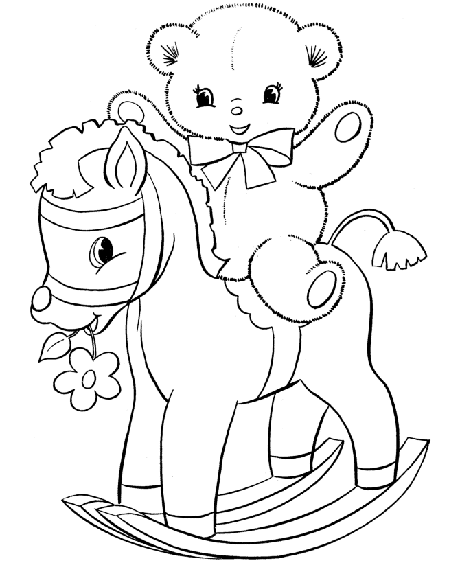 teady bears coloring pages - photo #35