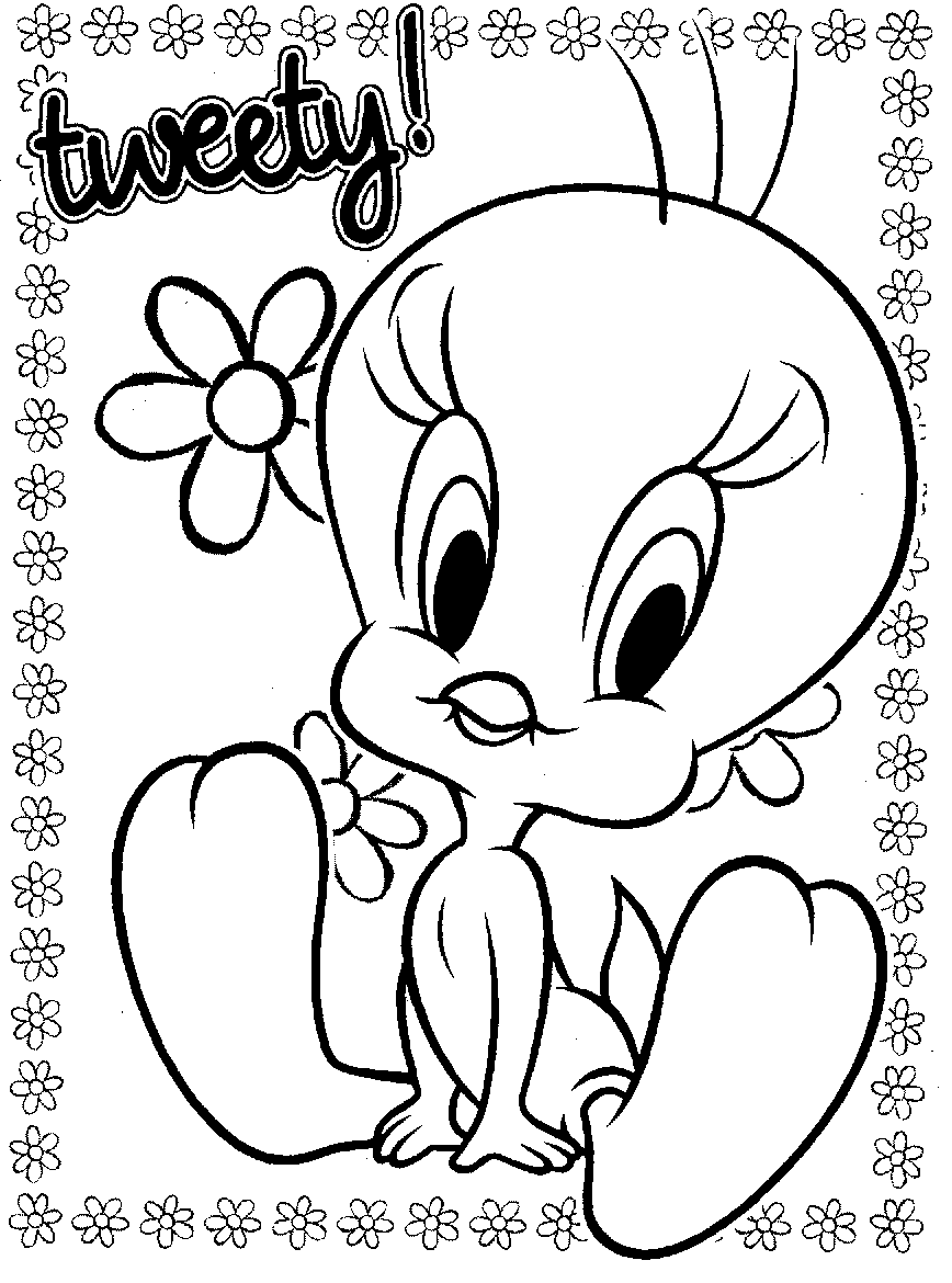 cartoon coloring page