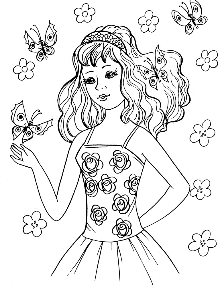 Coloring Pages For Girls - Coloring Kids - Coloring Kids