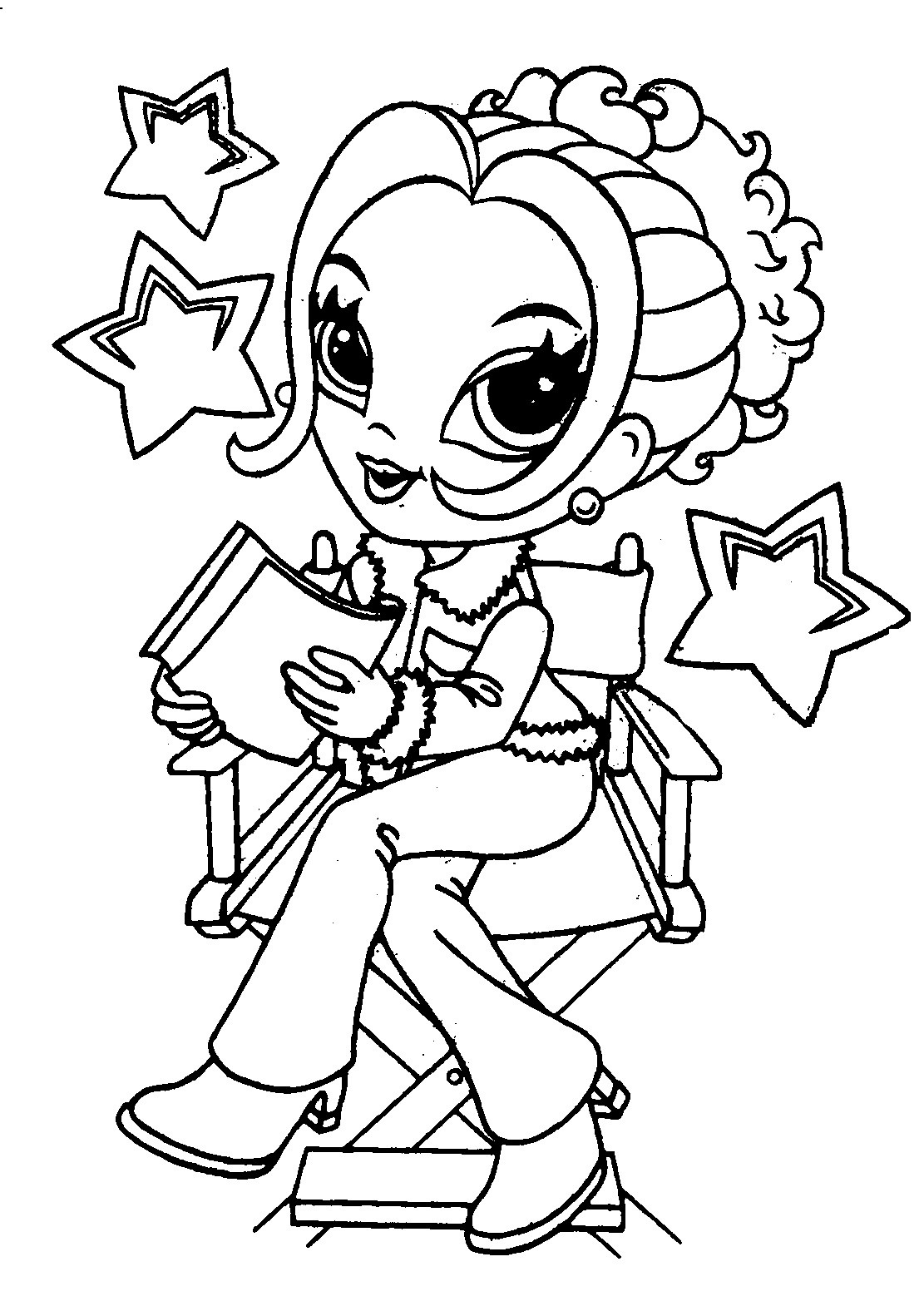 coloring pages of cute girls