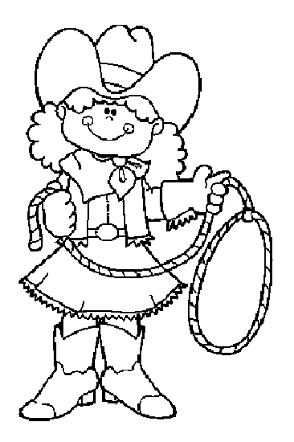 c is for cowboy coloring pages - photo #3