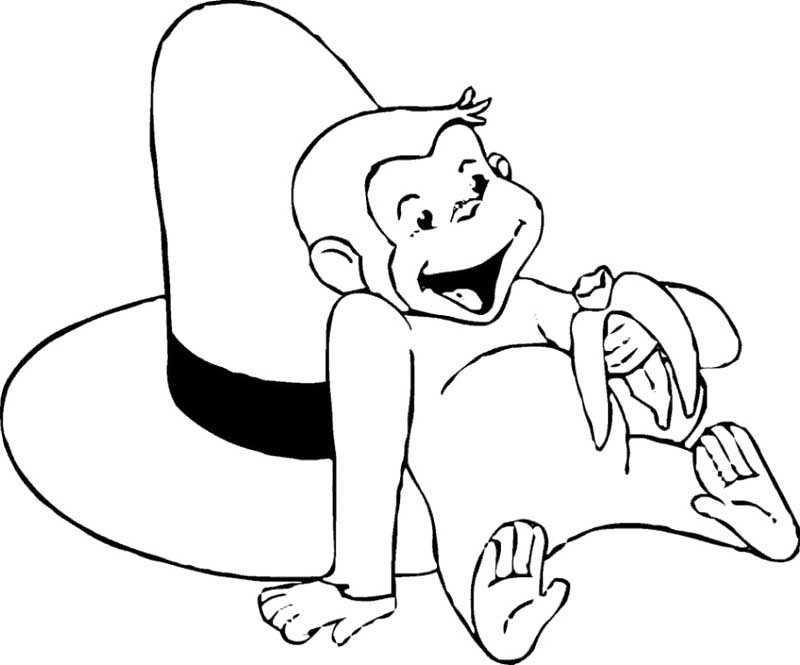 face of curious george coloring pages - photo #21