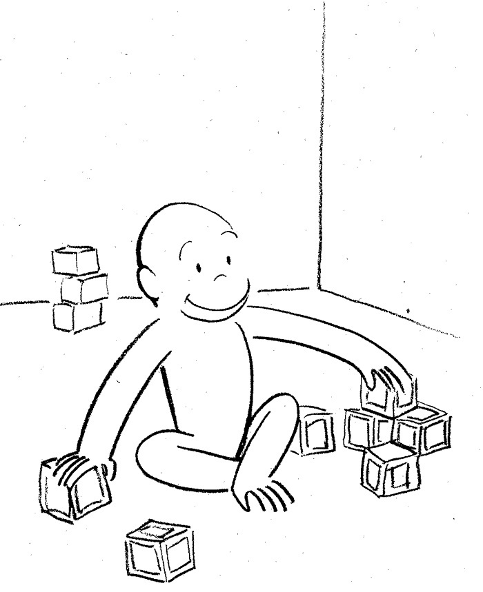 face of curious george coloring pages - photo #30