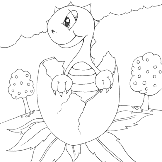 baby dinosaur coloring pages - photo #33