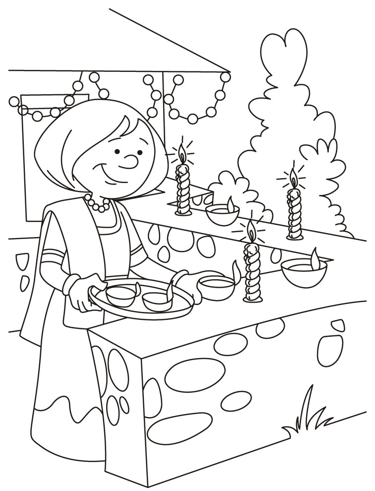 Diwali Coloring Pages 5 Coloring Kids