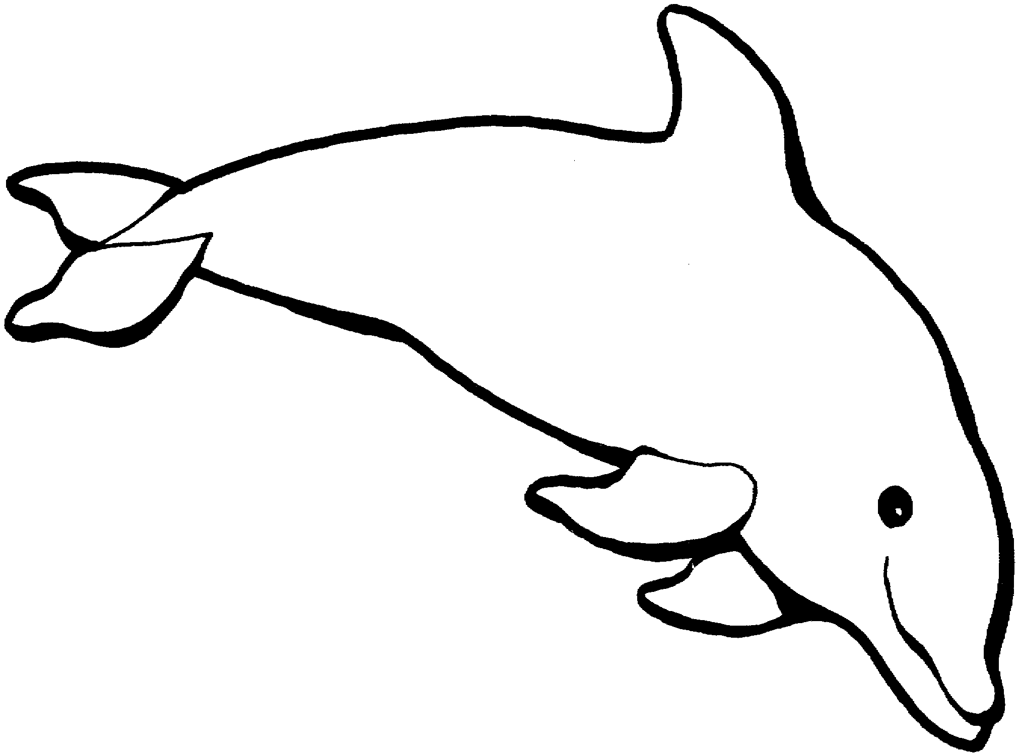 Dolphin Coloring Pages Coloring Kids