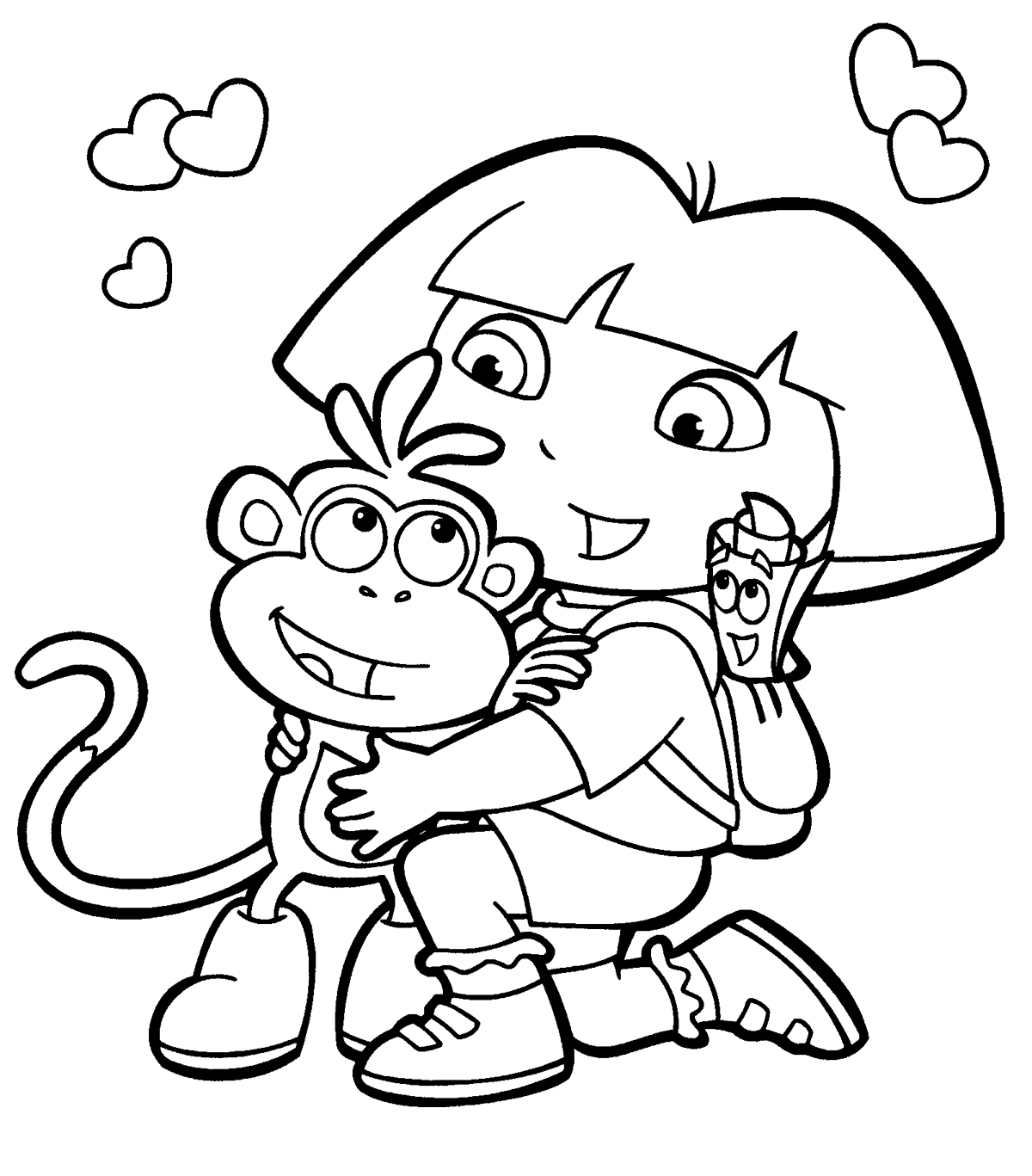 Dora the Explorer Coloring Pages