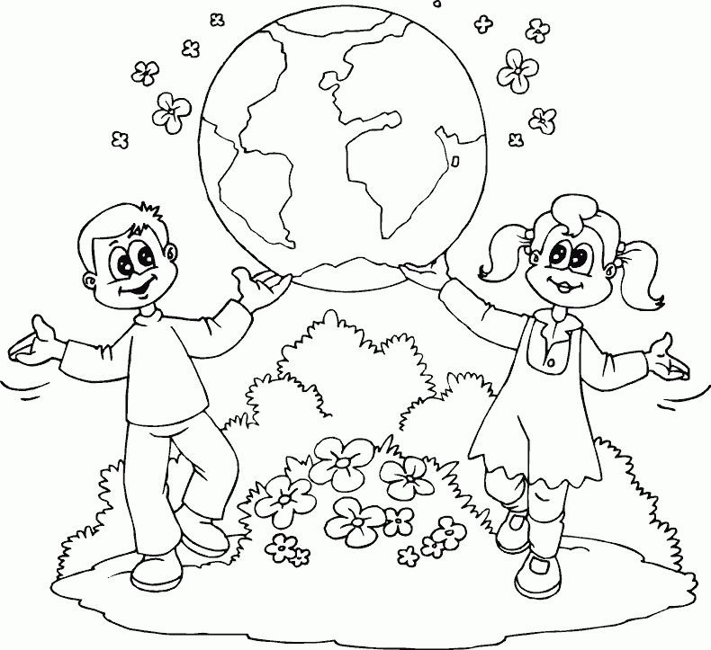 earth day coloring pages for kids - photo #28