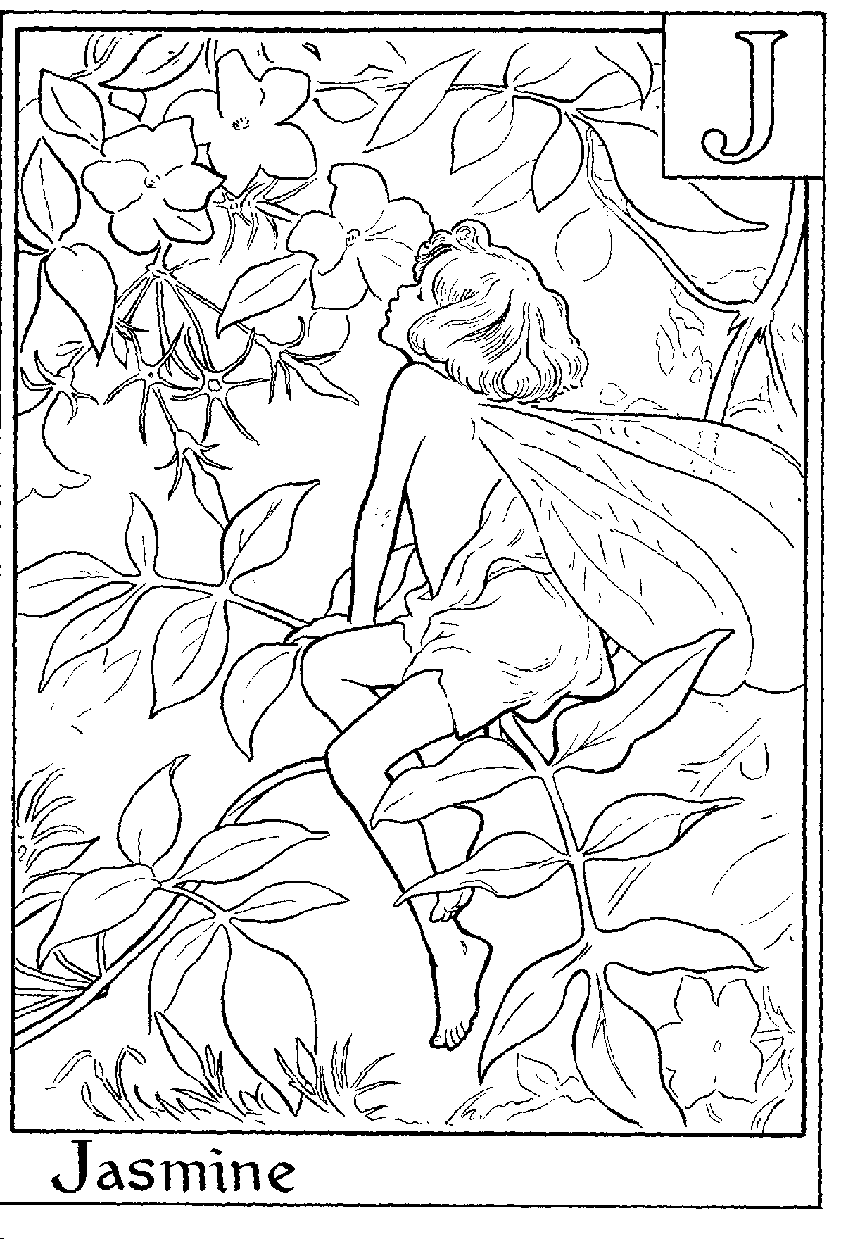fairy coloring pages for free - photo #47