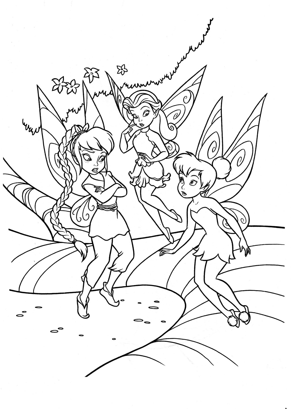 Fairies Coloring Pages (3) Coloring Kids - Coloring Kids