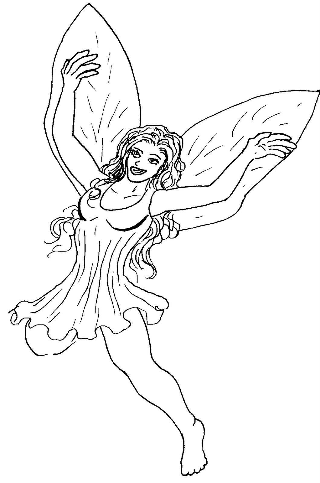 Fairies Coloring Pages (8) Coloring Kids - Coloring Kids