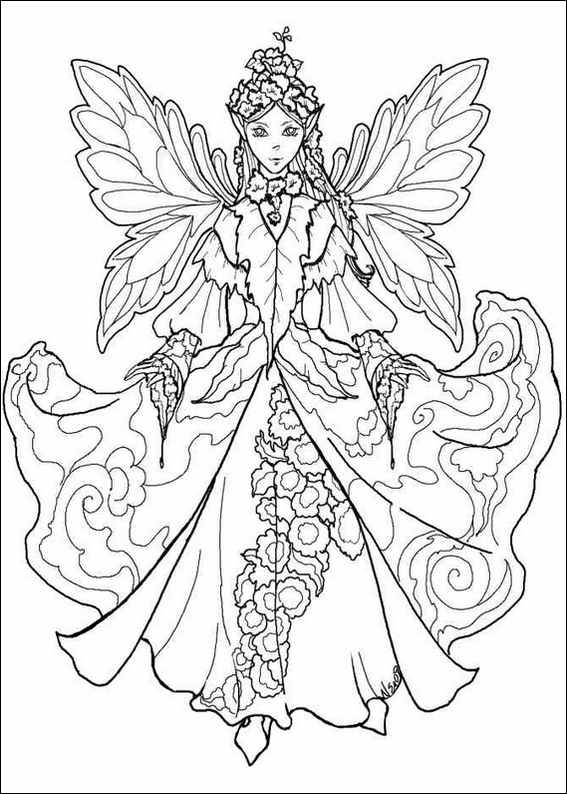 coloring fairies fairy queen