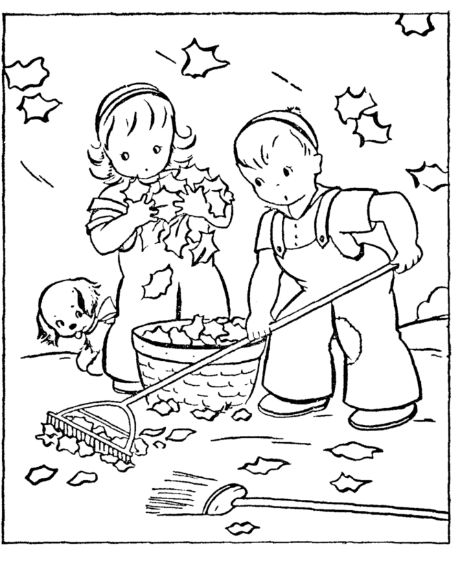 Fall Coloring Pages - Coloring Kids - Coloring Kids