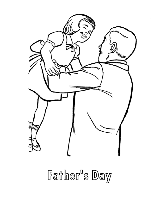 dad and kids coloring pages - photo #38