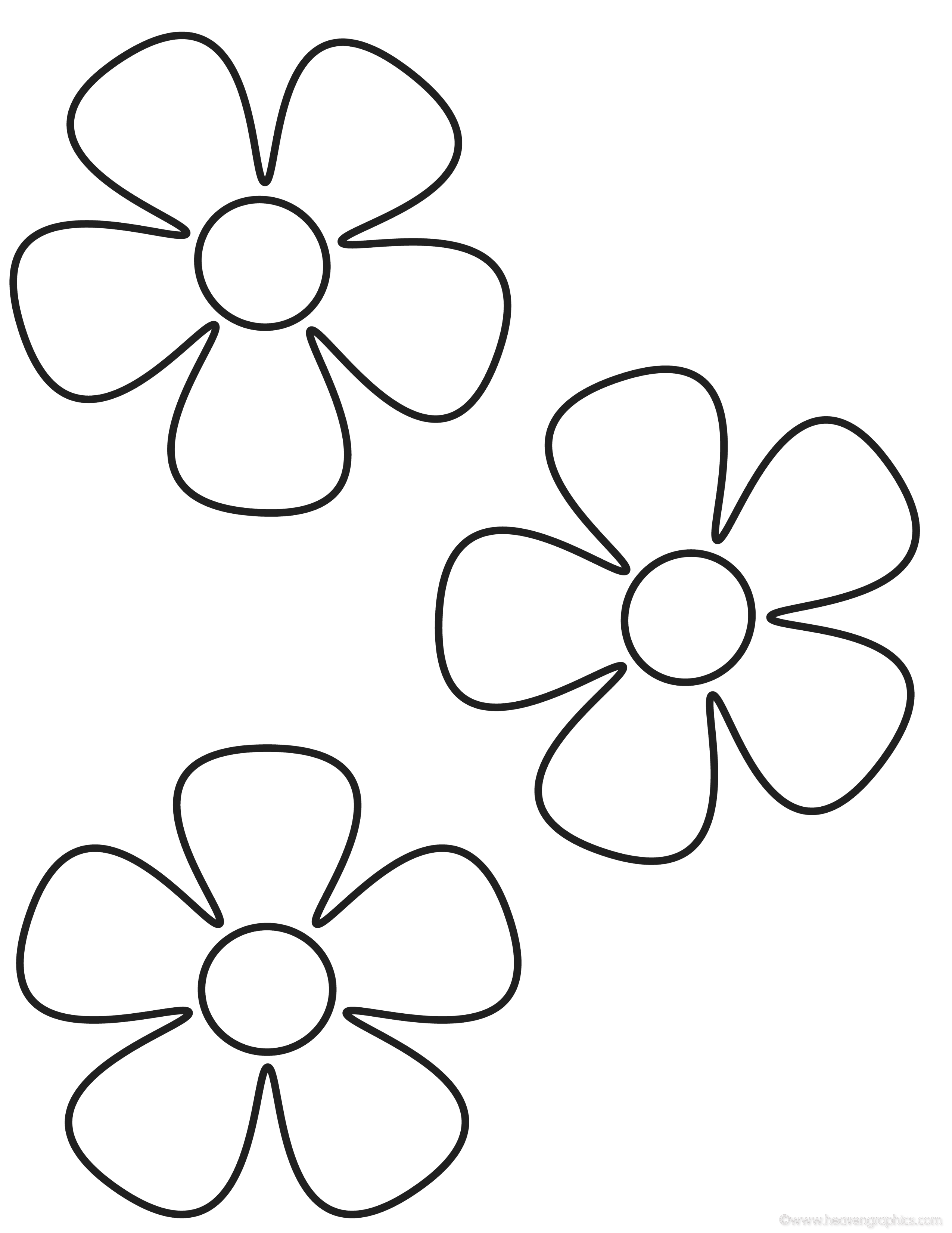 Flower Coloring Pages (1) Coloring Kids - Coloring Kids