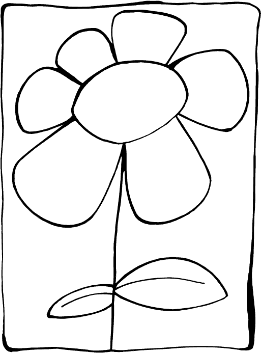 a flower coloring pages - photo #17