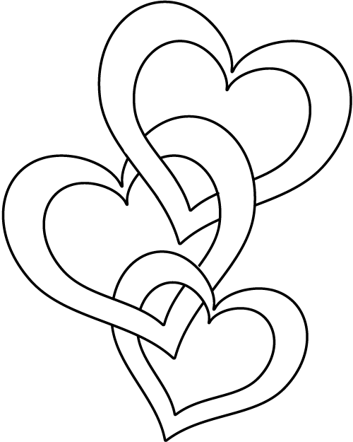 a coloring pages of a heart - photo #26