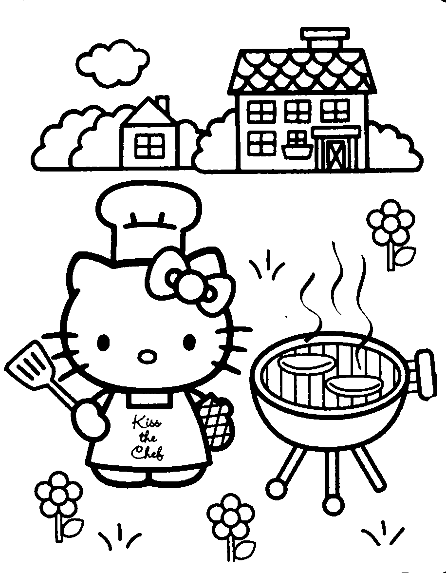 Hello Kitty Coloring Pages 21