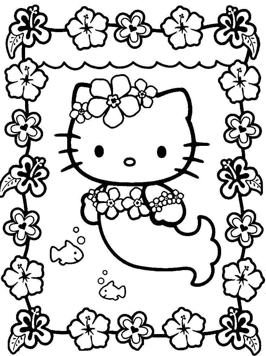 Kitty Coloring Pages 4 Kids Download Color Number