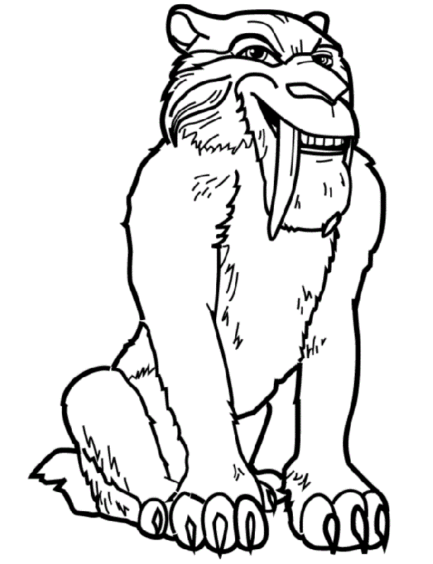 ice age characters coloring pages - photo #13