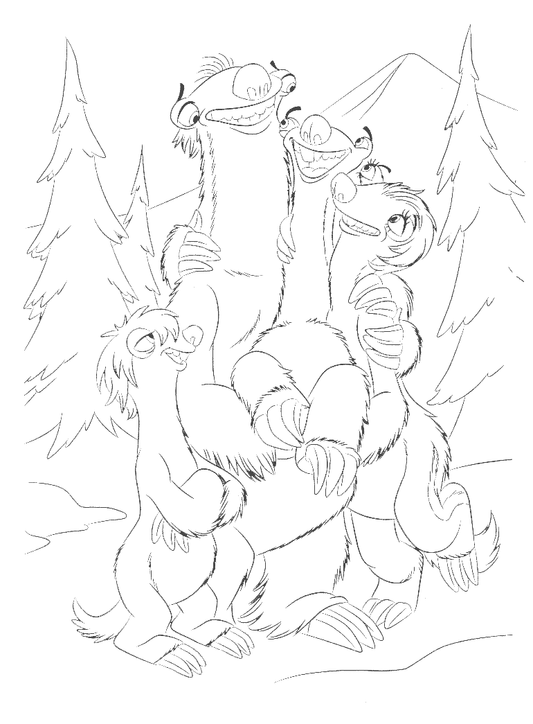 ice age 4 shira coloring pages - photo #25