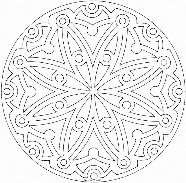 mandalas coloring pages for kids - photo #15