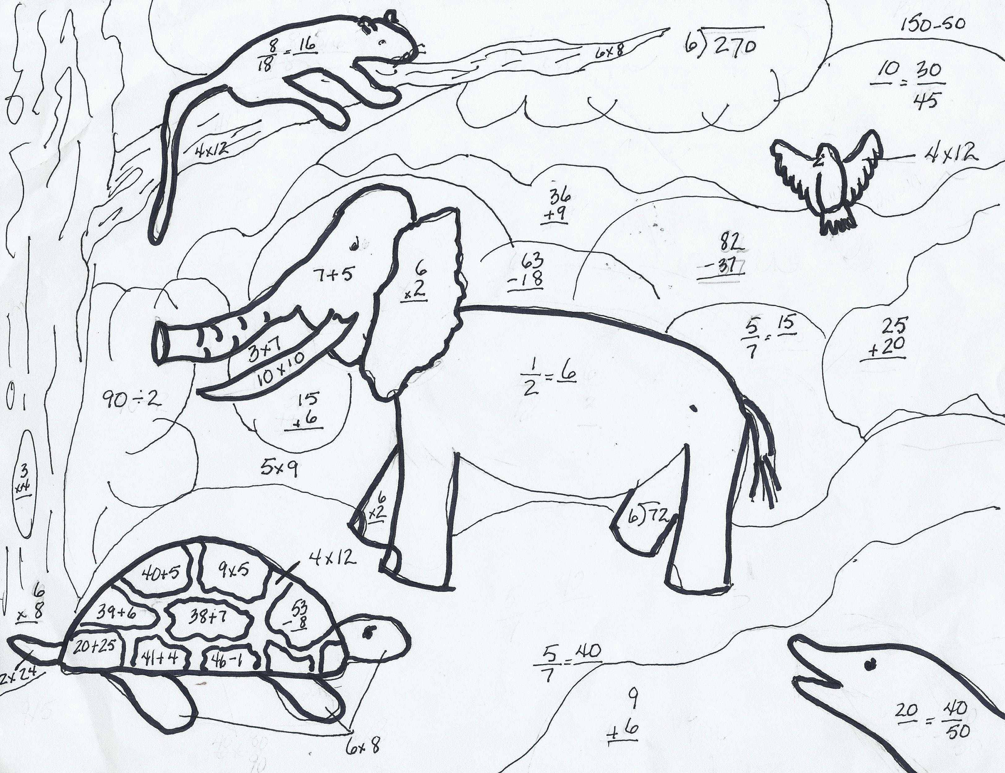 Math Coloring Pages (7) - Coloring Kids