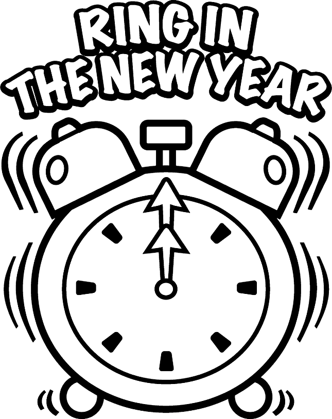 New Year Coloring Pages (13) - Coloring Kids