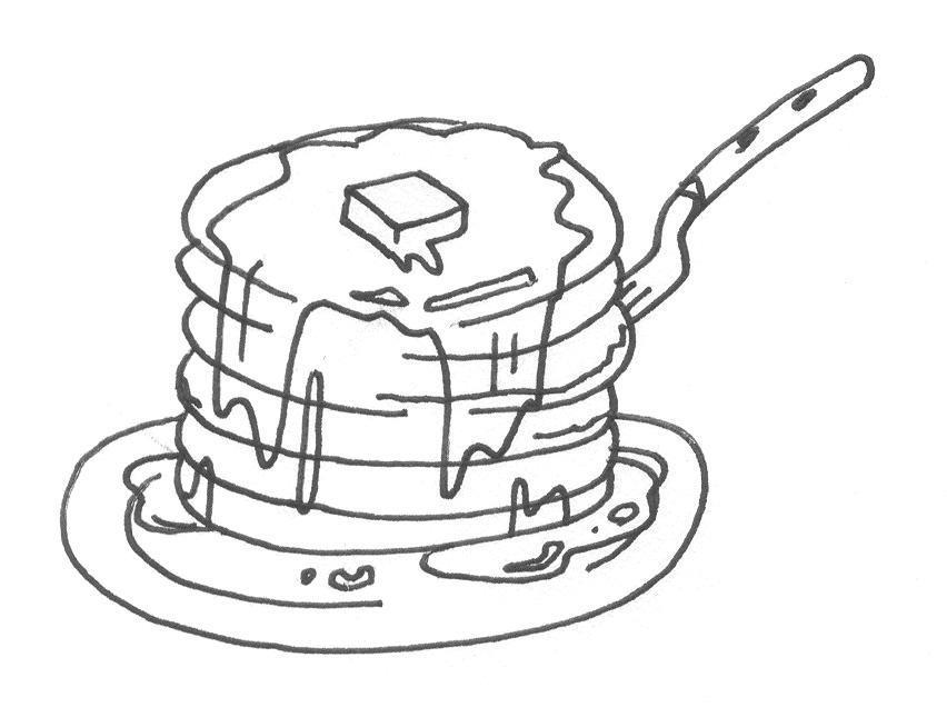 pancake day printable coloring pages - photo #3