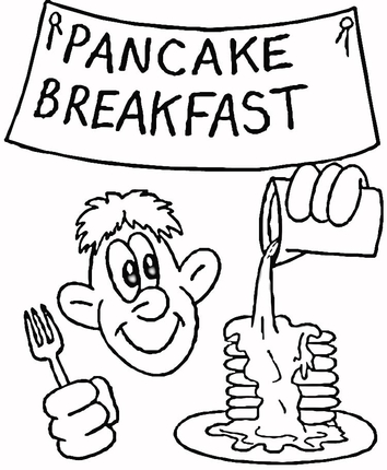 pancake day coloring pages and activity sheets - photo #13