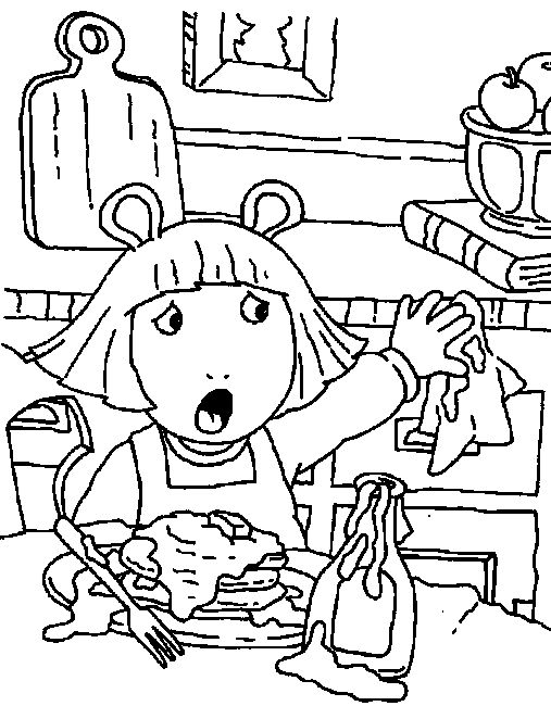 pancake day printable coloring pages - photo #32