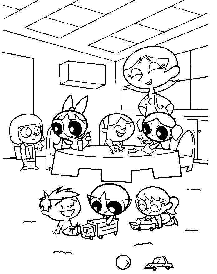 powderpuff boys coloring pages - photo #24