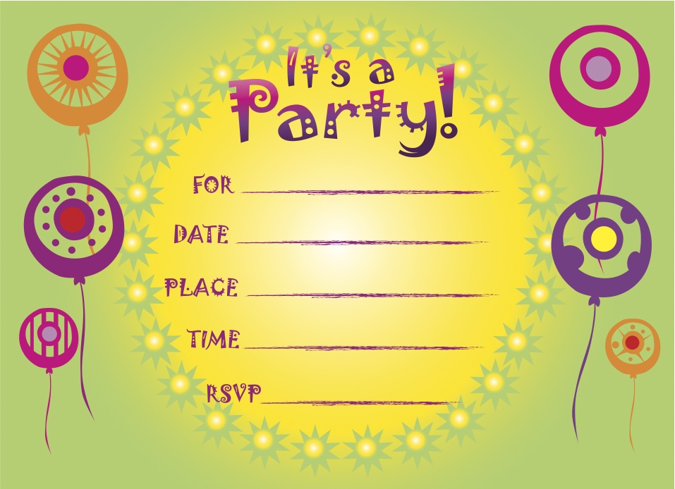 Printable Birthday Invitations (5) - Coloring Kids