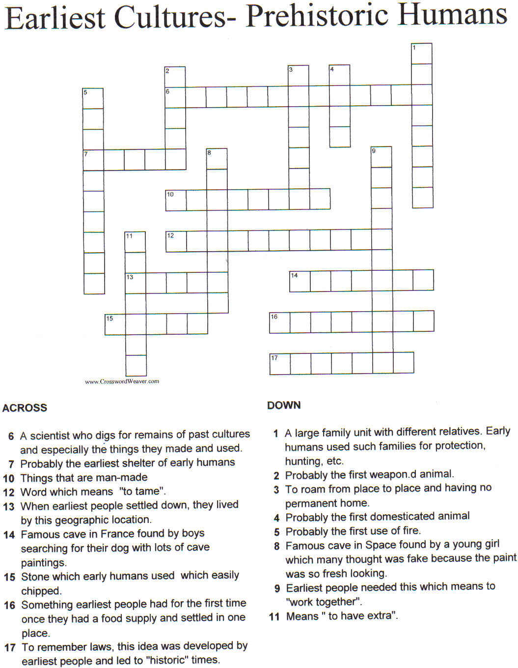Printable Crossword Puzzles (4) | Coloring Kids