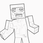 Pig From Minecraft Coloring Page Coloring Kids - Coloring Kids