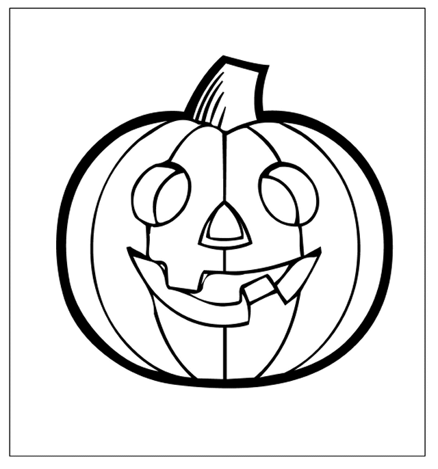 faceless pumpkin coloring pages - photo #10