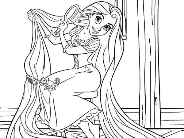 tangled poster coloring pages - photo #10